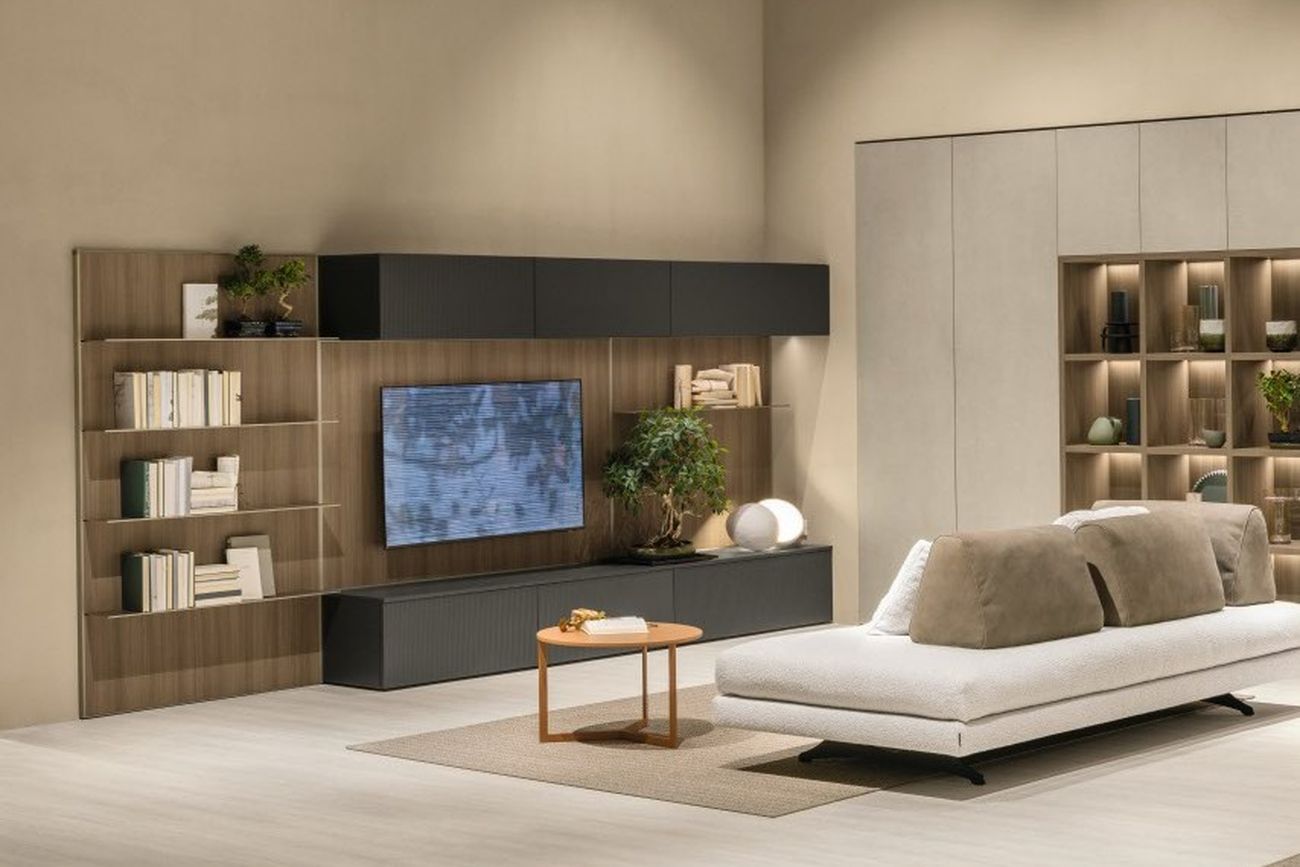 Parete TV attrezzata